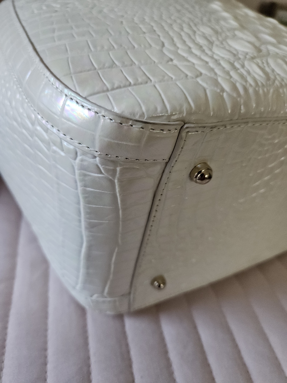 Brahmin Milk Melbourne Large Carla Tote New - Picture 7 of 10